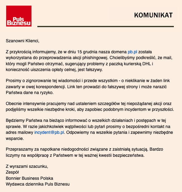 Komunikat pb.pl